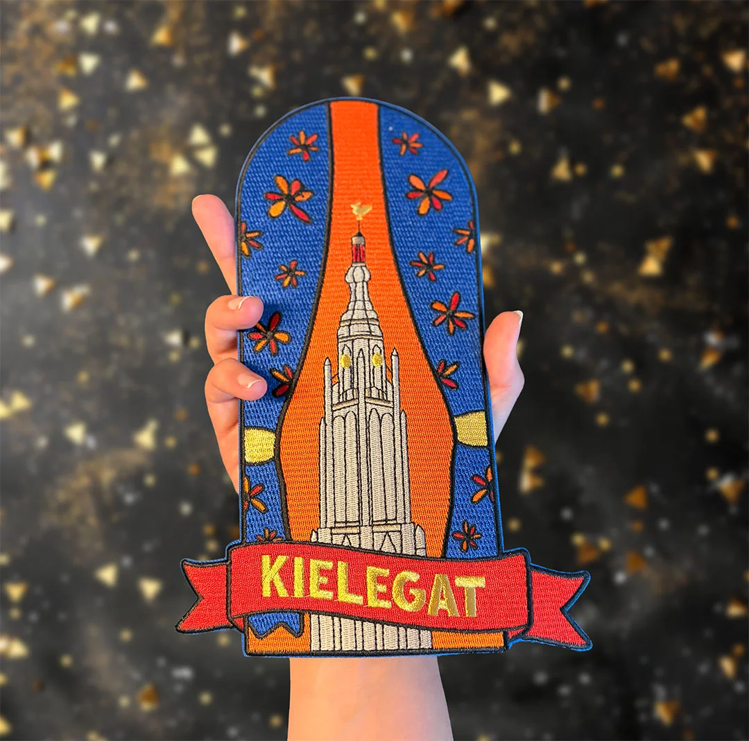 Rug embleem grote kerk Breda - Grotekerkbreda kielegatemblemen carnaval - IN012-01